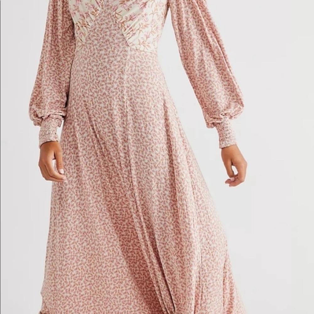 Free People Love Story Maxi Dress Tea Combo - Picture 2 of 6